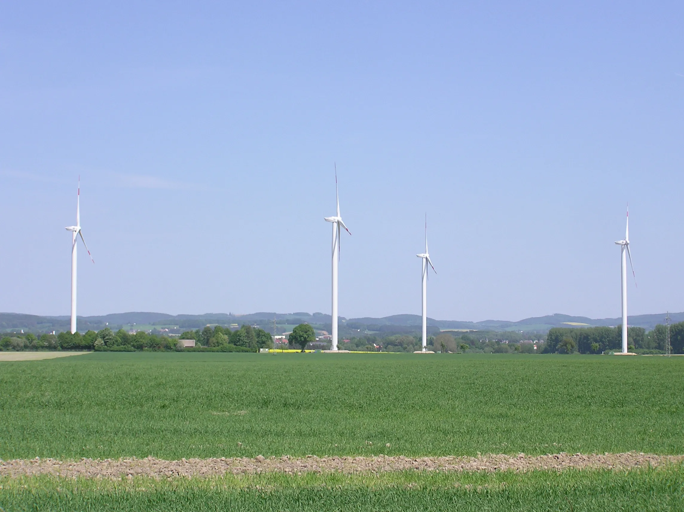 Windenergieanlage des Windparks Lage — Titelbild